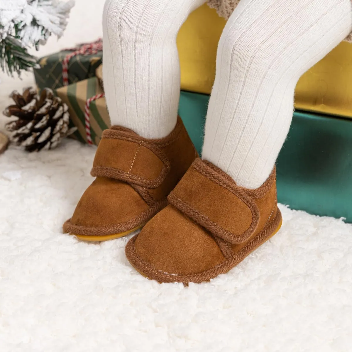 Casazoe Infant Baby Boys Girls Oxford Shoes PU Leather Wedding Loafers Brogue Toddler Baptism Dress Shoes First Steps Walking Flat Lazy Crib Shoe