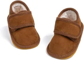 Casazoe Infant Baby Boys Girls Oxford Shoes PU Leather Wedding Loafers Brogue Toddler Baptism Dress Shoes First Steps Walking Flat Lazy Crib Shoe