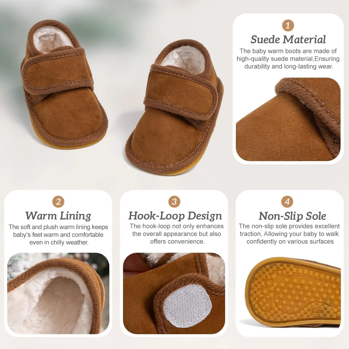 Casazoe Infant Baby Boys Girls Oxford Shoes PU Leather Wedding Loafers Brogue Toddler Baptism Dress Shoes First Steps Walking Flat Lazy Crib Shoe