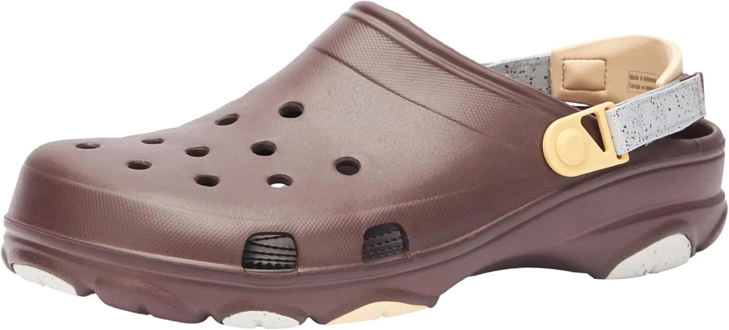 Crocs Men's Flat Clog, Mocha/Multi, 46 EU Wide
