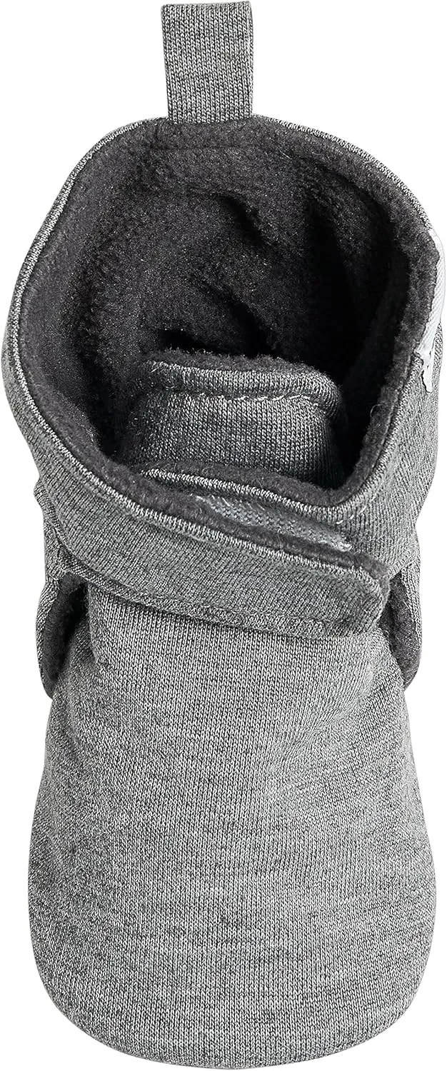 Gerber Baby Fleece Lined Wrap Fasten Non Skid Soft Slipper Booties