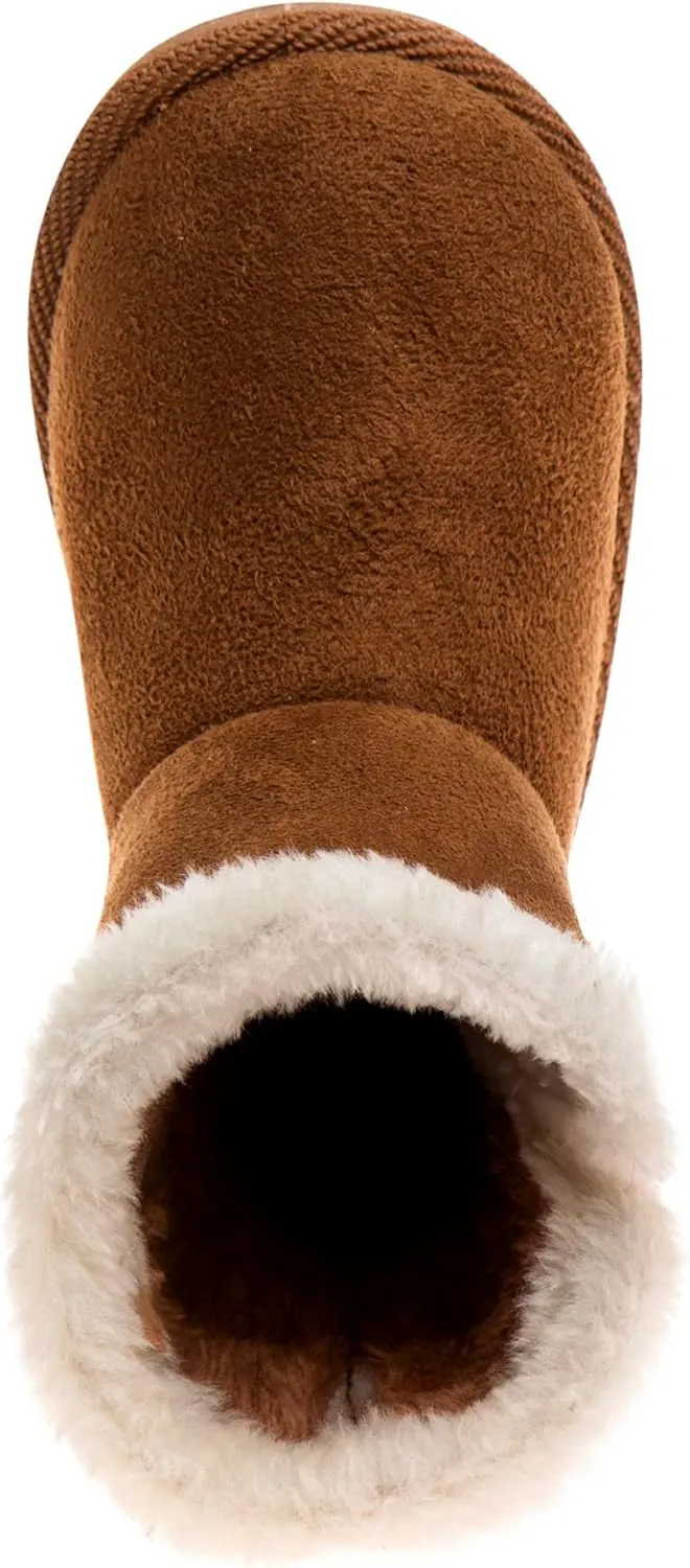 Josmo Girl's Warm Faux Fur Ankle Snow Winter Kids Boots