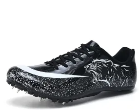 Mens Womens Track and Field Shoes Sprint Sport Sneakers Mesh Breathable Professional Running Nail Spikes Shoes for Boys Girls