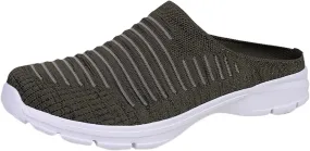 Mules for Women 2025 Backless Walking Sneakers Running Shoes for Women Comfort Slip On Shoes Casual Black Sneakers Tennis Shoe Loafers Casual Slip On