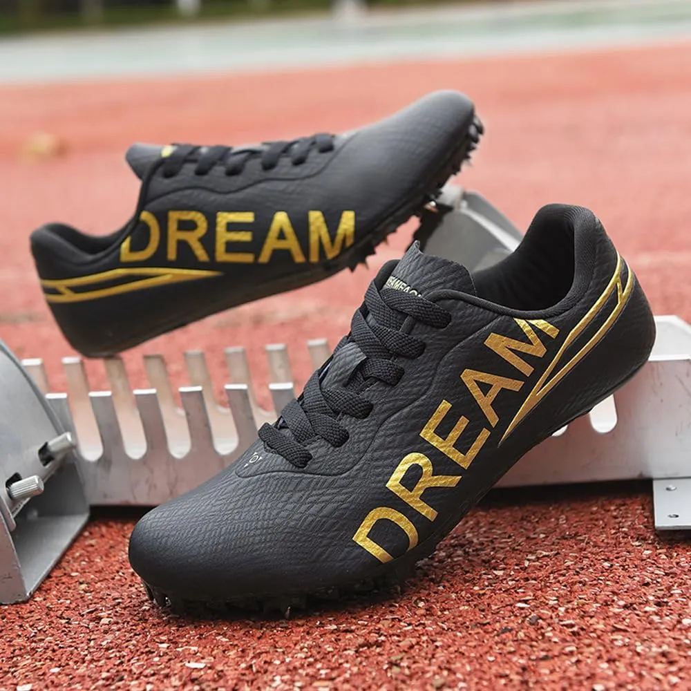 Succttssful Mens Breathable Track and Field Shoes for Jumping - Womens Lightweight Professional Track Race Shoes for Running