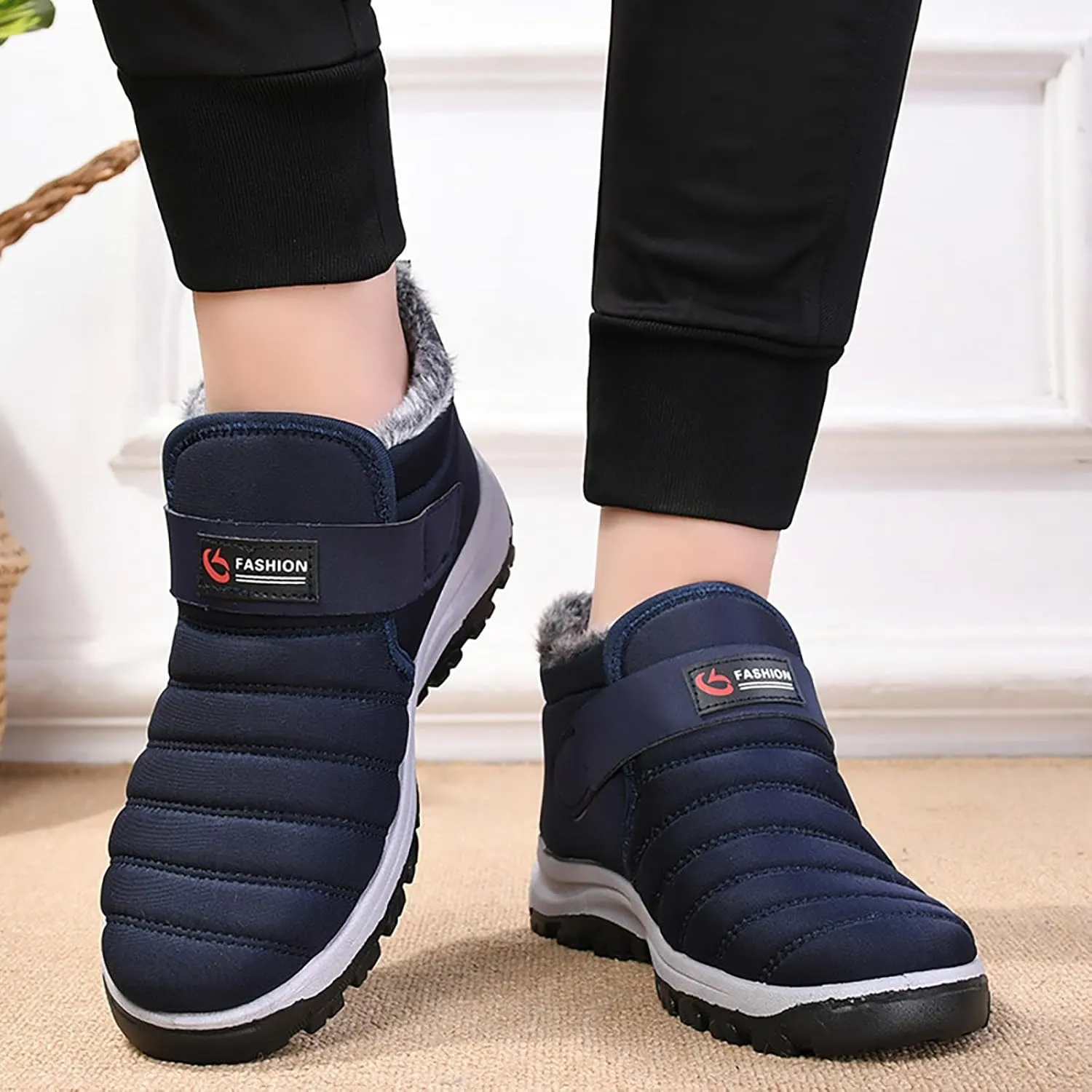 Women's Wide Width Ankle Snow Boots Women's Winter Boots Waterproof Snow Boots for Women Mid Calf Winter Boots
