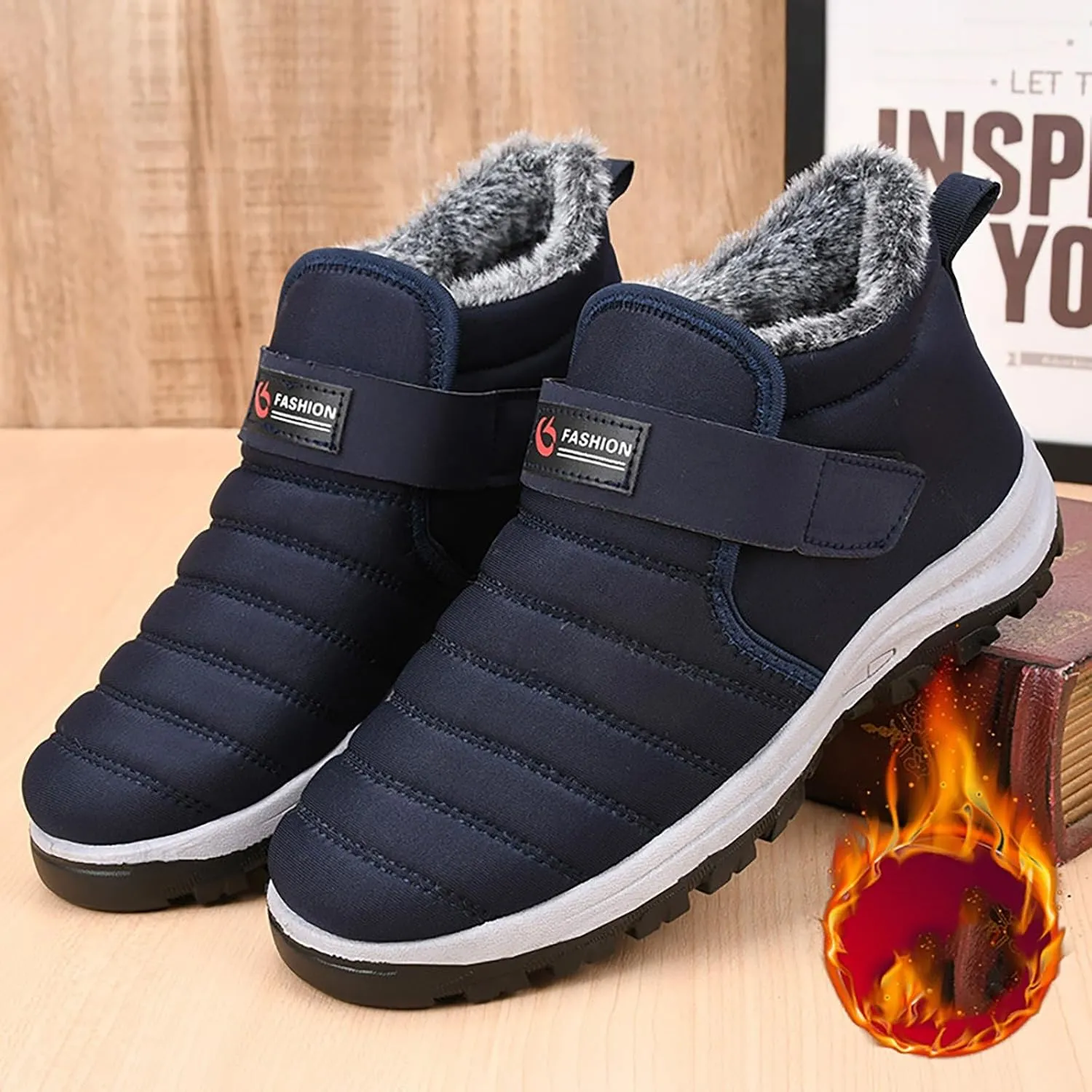 Women's Wide Width Ankle Snow Boots Women's Winter Boots Waterproof Snow Boots for Women Mid Calf Winter Boots