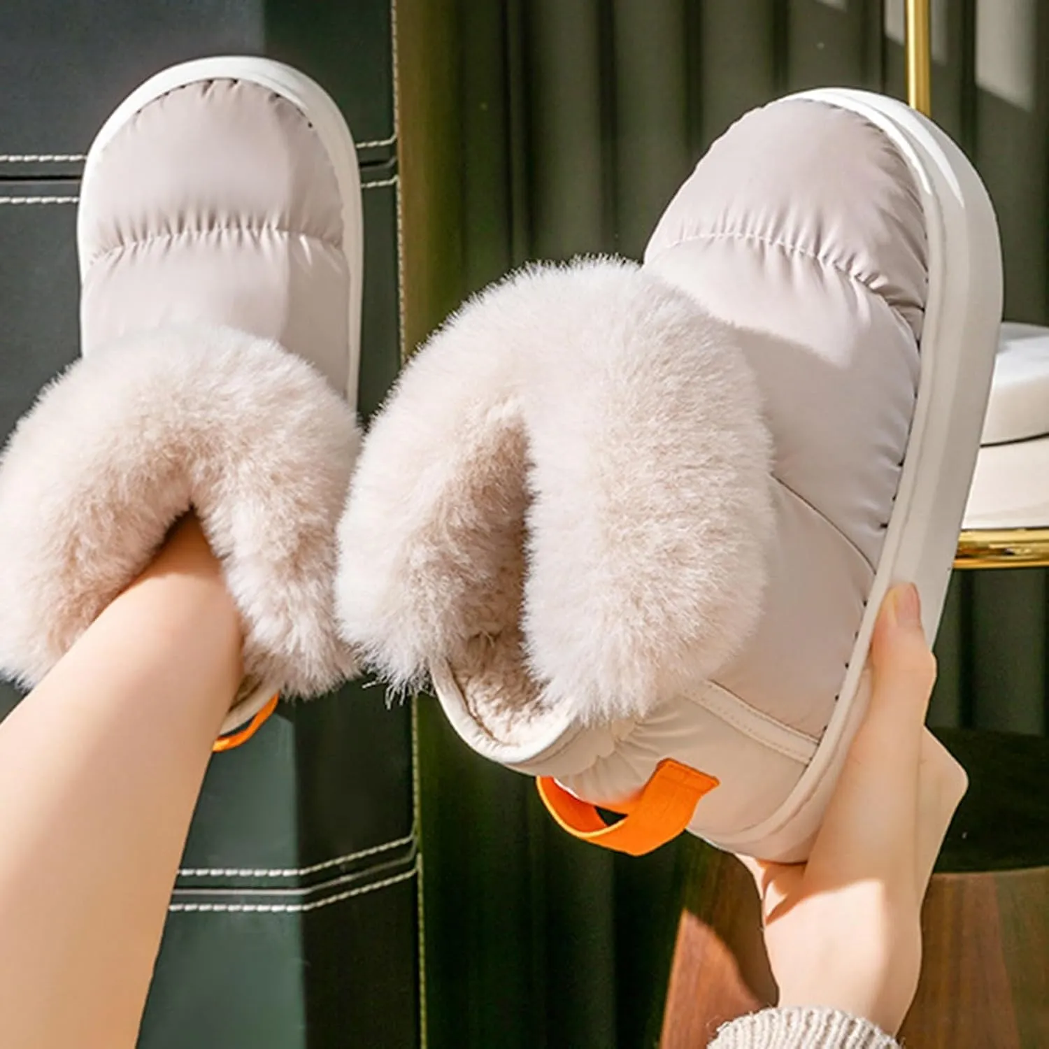 Women's Winter Boots Fuzzy Snow Boots for Women Mini Short Platform Boots Winter Warm Snow Boots Ankle Booties